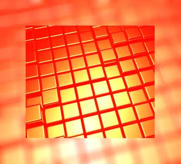 FX №213918 3d abstract gold metal cube background Frame Fuzzy Border Red