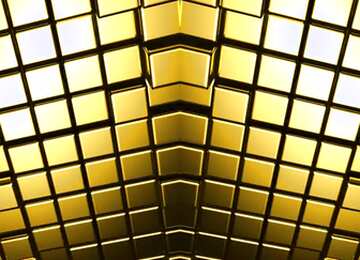 FX №213974 3d abstract gold metal cube background Futuristic Pattern Generated Computer