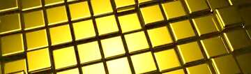 FX №213939 3d abstract gold metal cube horizontal banner background