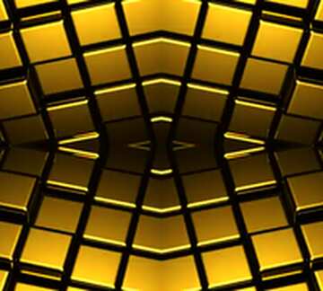 FX №213952 3d abstract gold metal cube background Dark Pattern Illustration Geometric Rendering Technology