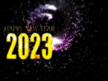 FX №213020 Ground fireworks spinning happy new year 2023