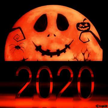 FX №213562 Halloween red moon  picture 2020