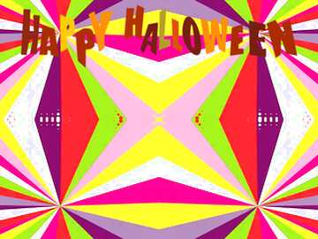 FX №213096 Colors rays happy halloween