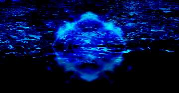 FX №213869 Dark blue water Electric Energy Lighting Effect Techno