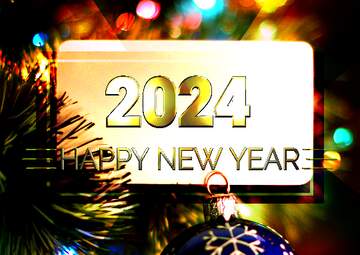 FX №213227 invitation party happy new year 2024 design
