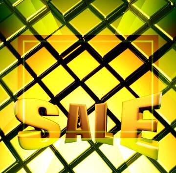 FX №213983 3d abstract gold metal cube background Sales Sale Promotion Design Template