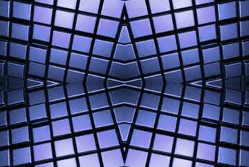 FX №213954 3d abstract blue metal cube background Technology Shape Rendering Pattern Mechanic