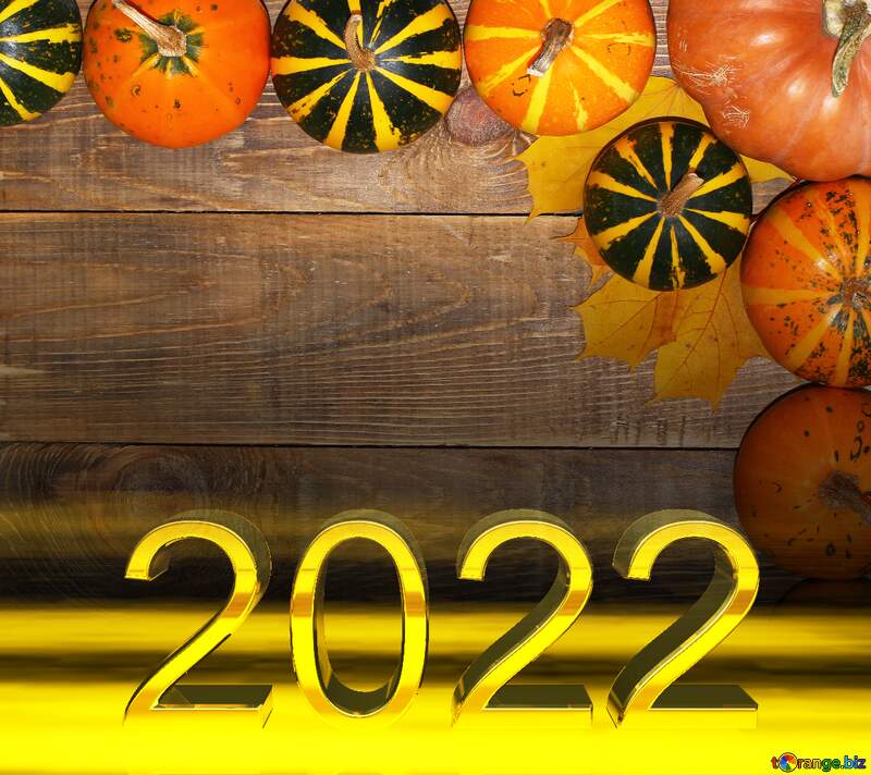 Autumn background with pumpkins 2022 №35216