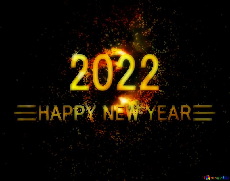Ground fireworks spinning happy new year 2022 №41342