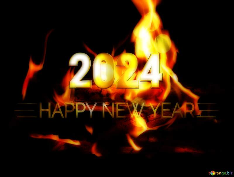 Fire happy new year 2024 №9372