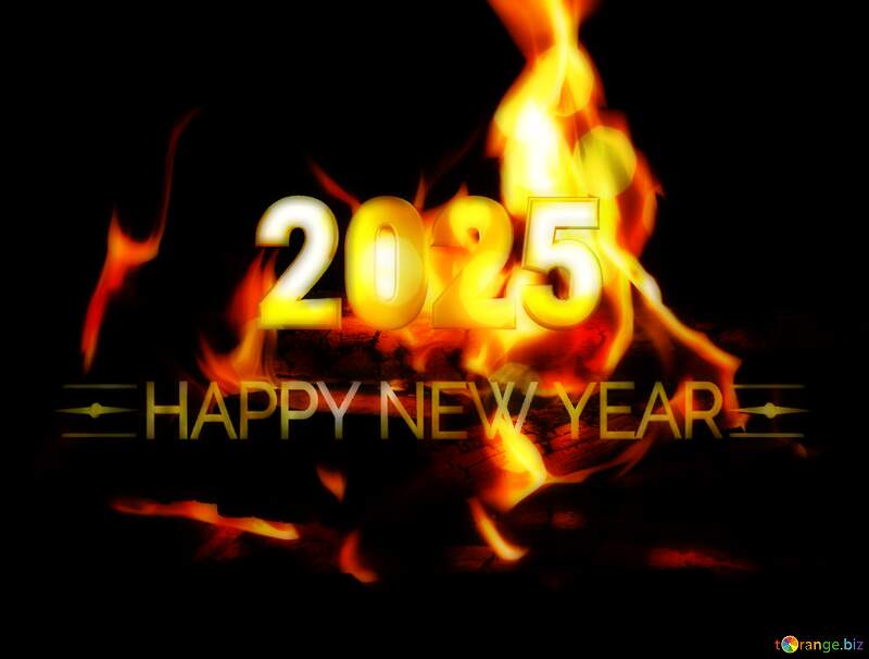 Fire happy new year 2025 №9372