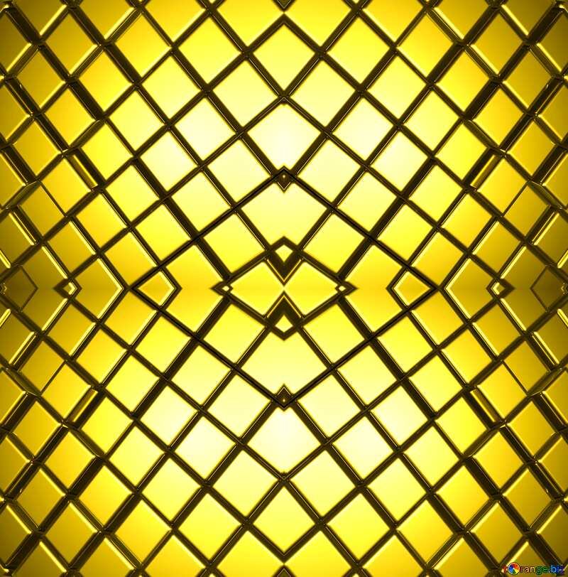 3d abstract gold metal cube background Fantastic Pattern Texture №54498