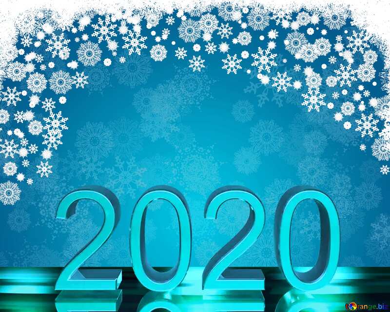 Blue Christmas background 2020 light №40658