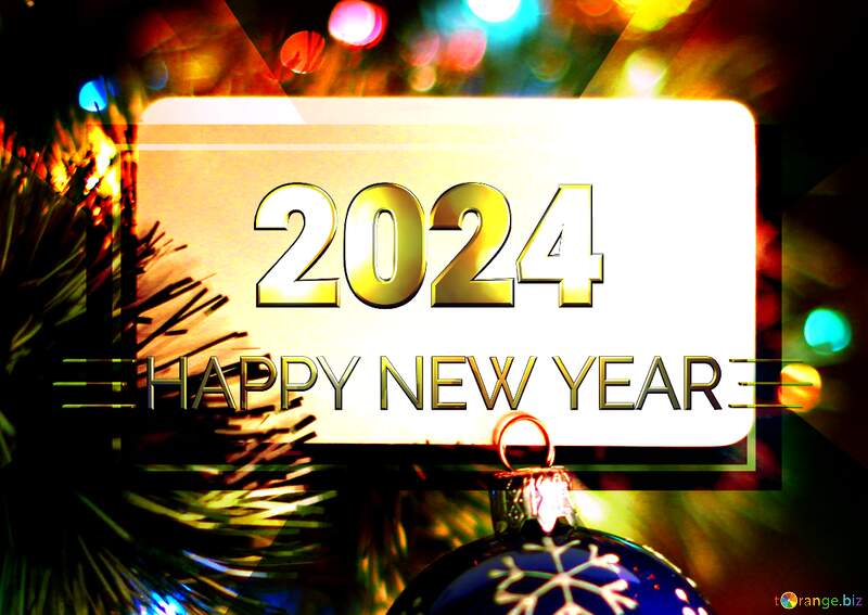 invitation party happy new year 2024 design №37840