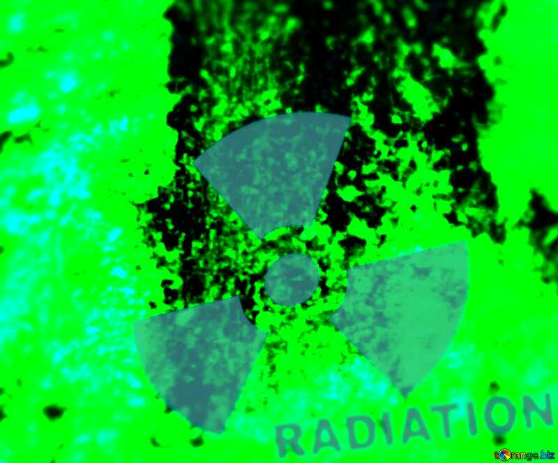 Radioactivity blur frame green №7862