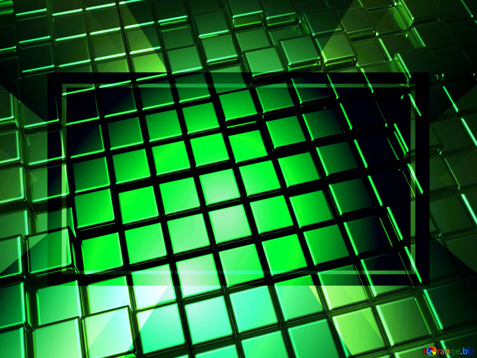 Download free picture 3d abstract green metal cube boxes ...