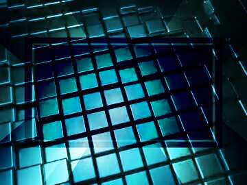FX №214378 3d abstract blue metal cube boxes background template