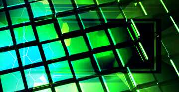 FX №214686 3d abstract green metal cube boxes background Tech business information concept image for...