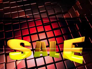 FX №214982 3d abstract red metal cube boxes background Sales discount promotion sale selling poster banner