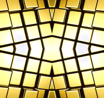 FX №214002 3d abstract gold metal cube background Pattern Bright
