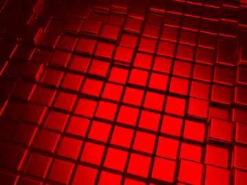 FX №214086 3d abstract red metal cube background Texture Wall