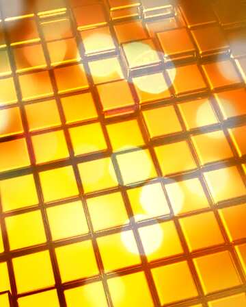FX №214014 3d abstract gold metal cube background Beautiful Blurred Bokeh Card