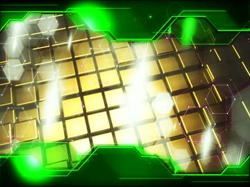 FX №214026 3d abstract gold metal cube background Beautiful Concept Hi-tech Illustration