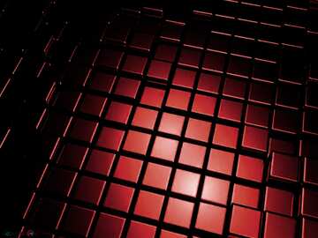 FX №214077 3d abstract dark red metal cube background
