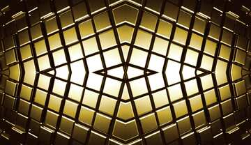 FX №214030 3d abstract gold metal cube background Futuristic Pattern Lines Shape
