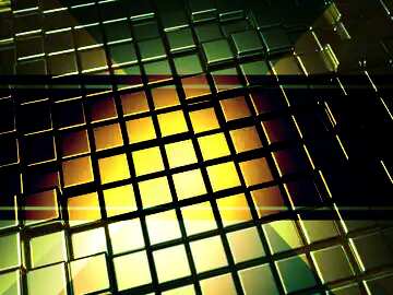 FX №214023 3d abstract gold metal cube background Business Frame Illustration Technology Yellow Toned