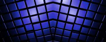 FX №214052 3d abstract dark blue pattern metal cube background