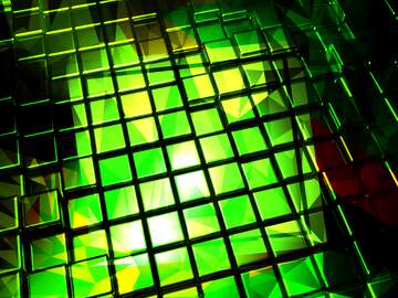 FX №214618 mozaic metal green background