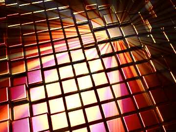FX №214057 3d abstract metal cube background Render Rays