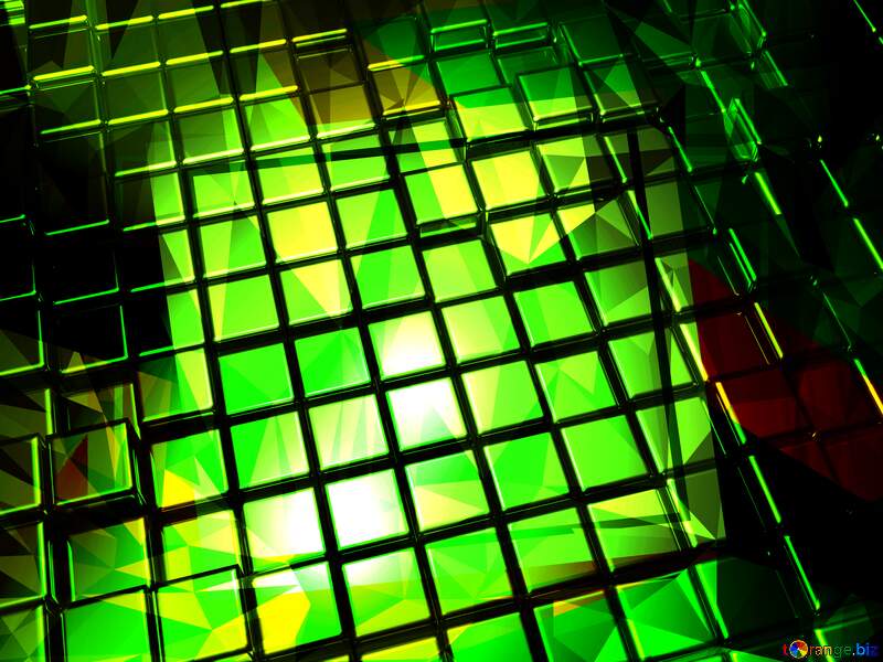 mozaic metal green background №54500