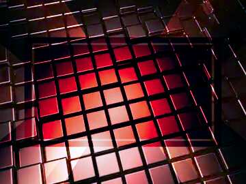 FX №215031 3d abstract red metal cube boxes background template