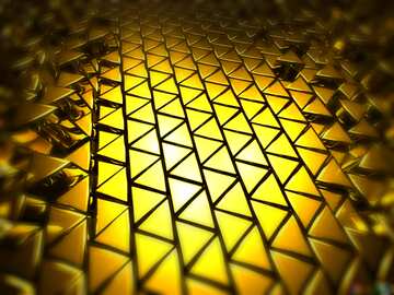 FX №215094 3D abstract geometric volumetric triangle gold metal background dark Blur Frame