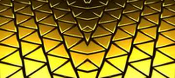 FX №215143 3D abstract geometric volumetric triangle gold metal background Futuristic Fractal Pattern