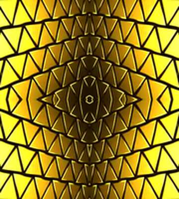 FX №215149 3D abstract geometric volumetric triangle gold metal background Rendering Pattern Technology