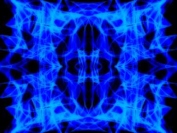 FX №215204 3D abstract geometric volumetric triangle metal background Blue Fractal Lights Lines