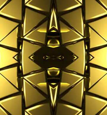 FX №215159 3D abstract geometric volumetric triangle gold metal background Futuristic Cell Pattern Tech...