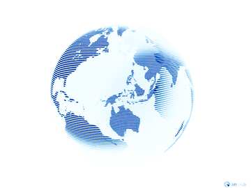 FX №215908 White blue Modern global world earth concept planet symbol