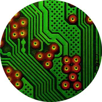 FX №215521 circuit electronic board lines pattern circle frame