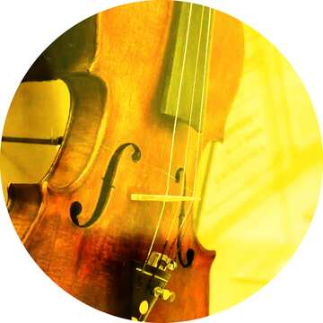 FX №215652 Violin circle frame