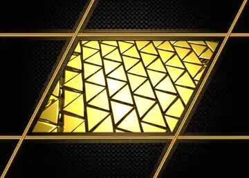 FX №215157 3D abstract geometric volumetric triangle gold metal background Carbon Dark Frame Futuristic Lines