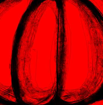 FX №215209 Clipart pumpkin fragment dark red