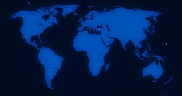 Starry sky World map blue background dark