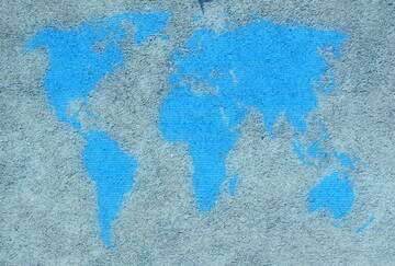 FX №215694 Sand texture World map concept global network line