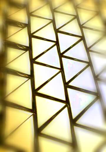 FX №215084 3D abstract geometric volumetric big triangle gold metal background