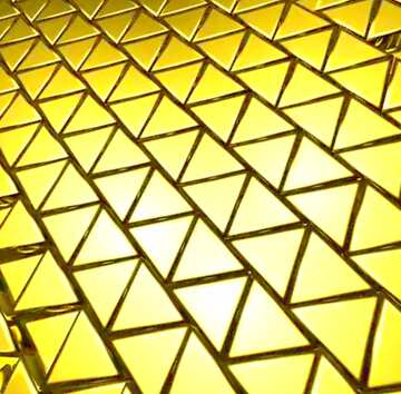 FX №215093 3D abstract geometric volumetric triangle gold metal background