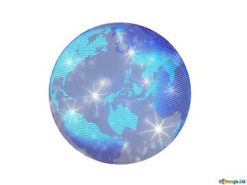 FX №215833 Modern global world earth concept planet symbol stars night twinkling